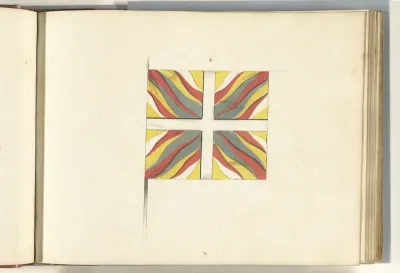Frans vaandel veroverd bij de slag bij Ramillies, 1706