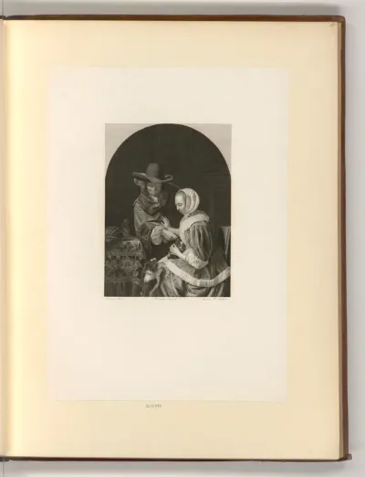 Frans van Mieris (?) mit seiner Frau und einem kleinen Hund