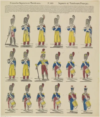 Fransche sapeurs en tamboers / Sapeurs et tambours Français