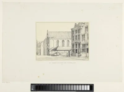 Franse Kerk en Vismarkt in Dordrecht