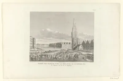 Franse leger trekt Amsterdam in, 1795