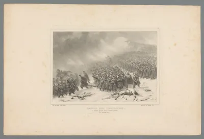 Franse leger vertrekt uit Constantine, 20 november 1836