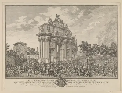 Frantz Stephans æresport, ved indtog i Firenze 1739