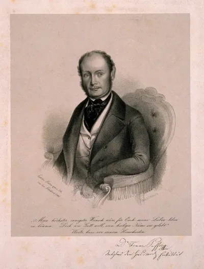 Franz Puffer. Lithograph by J. Nitschner, 1850