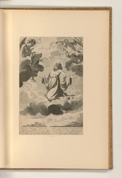 Franz von Paola auf einer Wolke