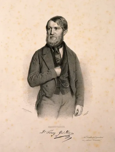 Franz Zeidler. Lithograph by Gabriel Decker, 1853