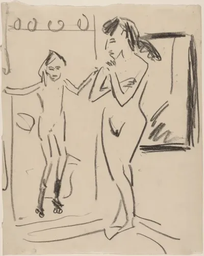 Fränzi and Marcella in the Studio