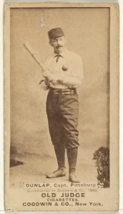 Fred "Sure Shot" Dunlap, Captain, Pittsburgh, from the Old Judge series (N172) for Old Judge Cigarettes