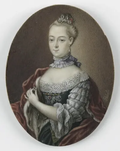 Frederica Carolina van Brandenburg (1735-91). Dochter van hertog Franz Josias van Saksen Coburg Saalfeld