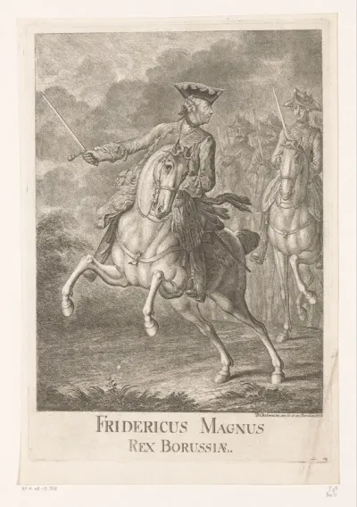 Frederik de Grote te paard