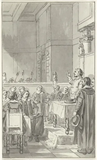 Frederik Hendrik legt de eed af als stadhouder, 1625