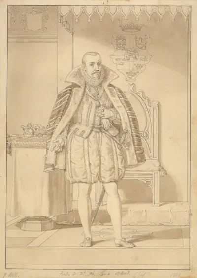 Frederik II i kroningsdragt.