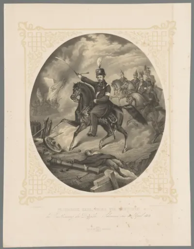 Frederik Karel Nicolaas bij de bestorming van de Düppeler Schanzen