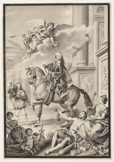 Frederik V hyldes af Danmark og Norge