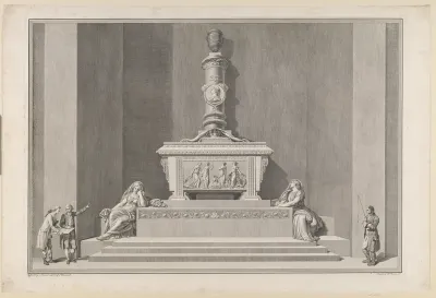 Frederik V´s gravmonument i Roskilde Domkirke