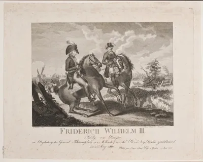 Frederik Wilhelm II af Preussen og generalfeldmarschall Möllendorf