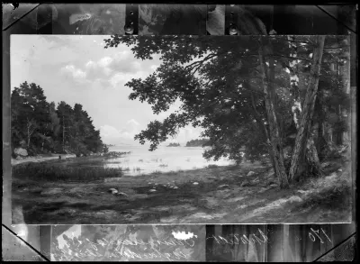 Fredrik Ahlstedt: "Kesäpäivä Uudenmaan saaristossa", ajoitus 1885-1889
