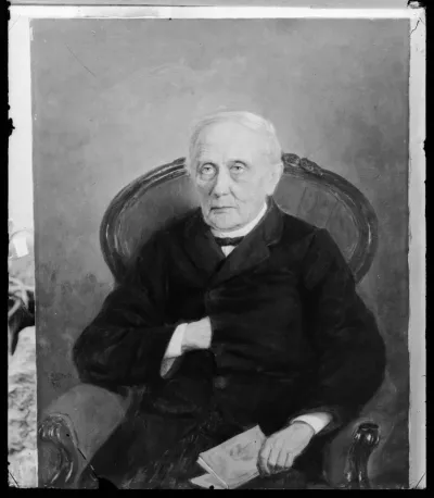 Fredrik Ahlstedt: "Nils Henrik Pinellon muotokuva" vuodelta 1875