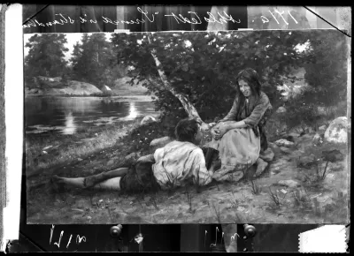 Fredrik Ahlstedt: "Serenadi rantaäyräällä", ajoitus 1890-luku