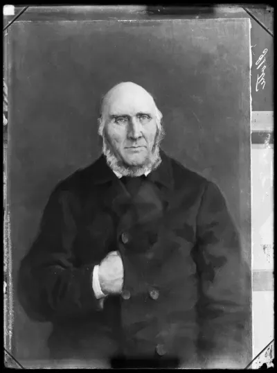 Fredrik Ahlstedt "Talonpoikaissäädyn entinen puhemies C. J. Slotte" n. vuodelta 1890