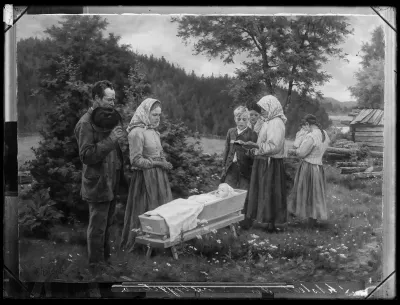 Fredrik Ahlstedt: "Uudisasukkaan suru" vuodelta 1892