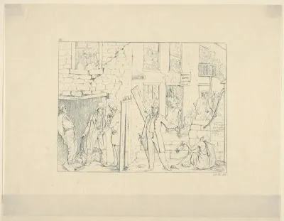 Free Negroes in the North (from Confederate War Etchings)