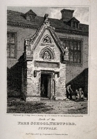 Free School, Thetford, Suffolk: doorway