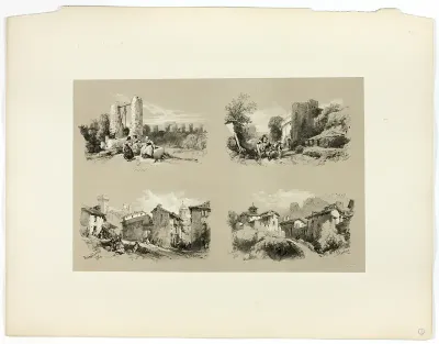 Frejus, Beaucaire, Chateau, from Picturesque Selections