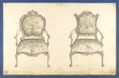 French Chairs, in Chippendale Drawings, Vol. I
