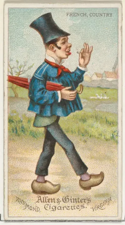 French, Country, from World's Dudes series (N31) for Allen & Ginter Cigarettes