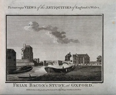 Friar Bacon's Study, Oxford: including the river