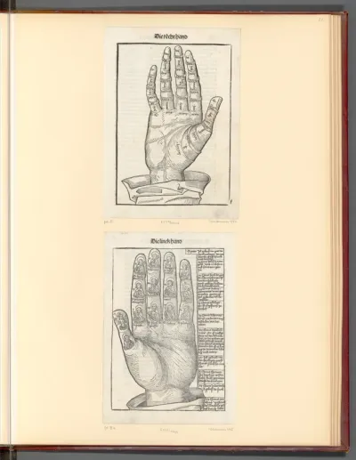 Fridolin, Stephan: Schatzbehalter, die rechte Hand; die linke Hand (Buchillustration)