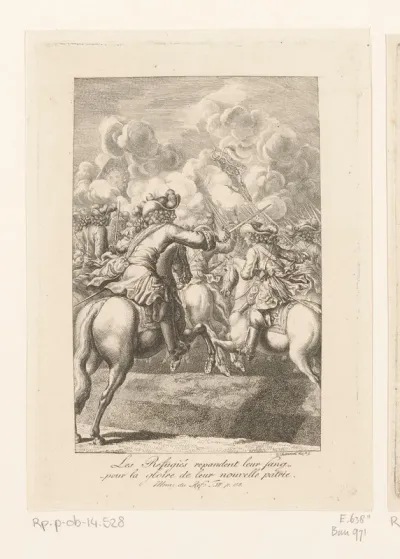 Friedrich III op het slagveld tijdens de negenjarige oorlog