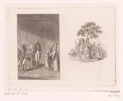 Friedrich Wilhelm III met zijn gezin na de dood van zijn vader