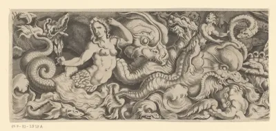 Fries met de triomf van Neptunus (linker deel)
