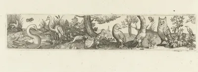 Fries met vijftien vogels