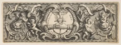 Frieze of Ornament with Clasped Hands and Anchor
