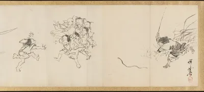 Frolicking Figures and Animals