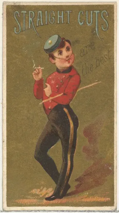 From the Girls and Children series (N65) promoting Richmond Straight Cut Cigarettes for Allen & Ginter brand tobacco products