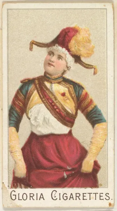 From the series "Sports Girls" (C190), issued by the American Cigarette Company, Ltd., Montreal, to promote Gloria Cigarettes