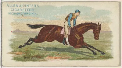From The World's Racers series (N32) for Allen & Ginter Cigarettes