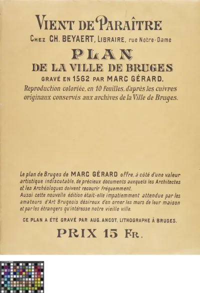 Front Title: Map of Bruges by Marcus Gerards