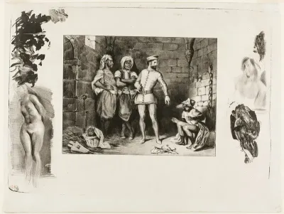 Fronte-boeuf and the Jew, from Ivanhoe