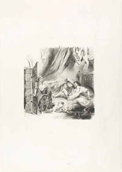 Fronte-boeuf and the Witch, from Ivanhoe