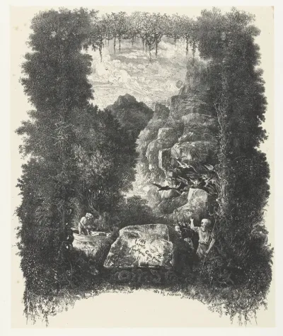 Frontispice pour Fables et contes