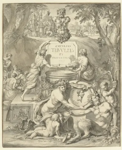 Frontispiece Design for a Book of Love Poems