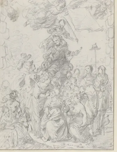 Frontispiece Design Sketch for Frederick Hendrick van Nassauw