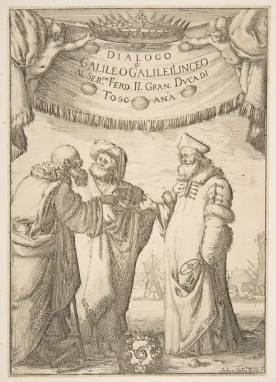 Frontispiece for Dialogo di Galileo Galilei