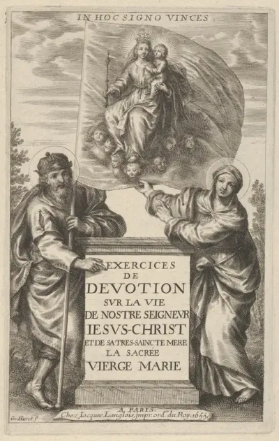 Frontispiece for Exercises de Devotion sur la Vie de Nostre Seigneur Iesus-Christ [...]