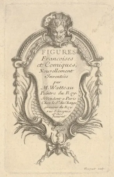Frontispiece for "Figures French and comic" (Figures francoises et comiques)